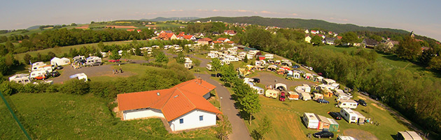 Luftaufnahme Camping in Naumburg